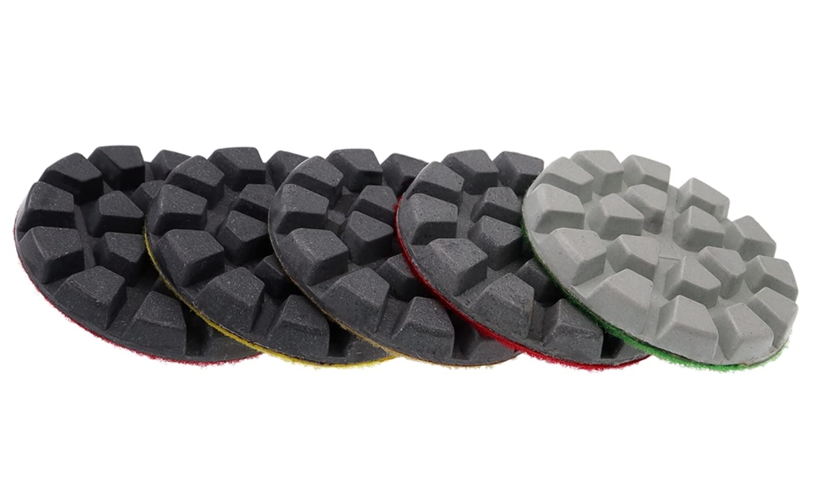 Almohadillas pulidoras de diamante, Juego de 8 almohadillas de pulido en seco de diamante de 4 pulgadas for pulido de pisos de concreto, discos de pulido en húmedo, granito, mármol y piedra