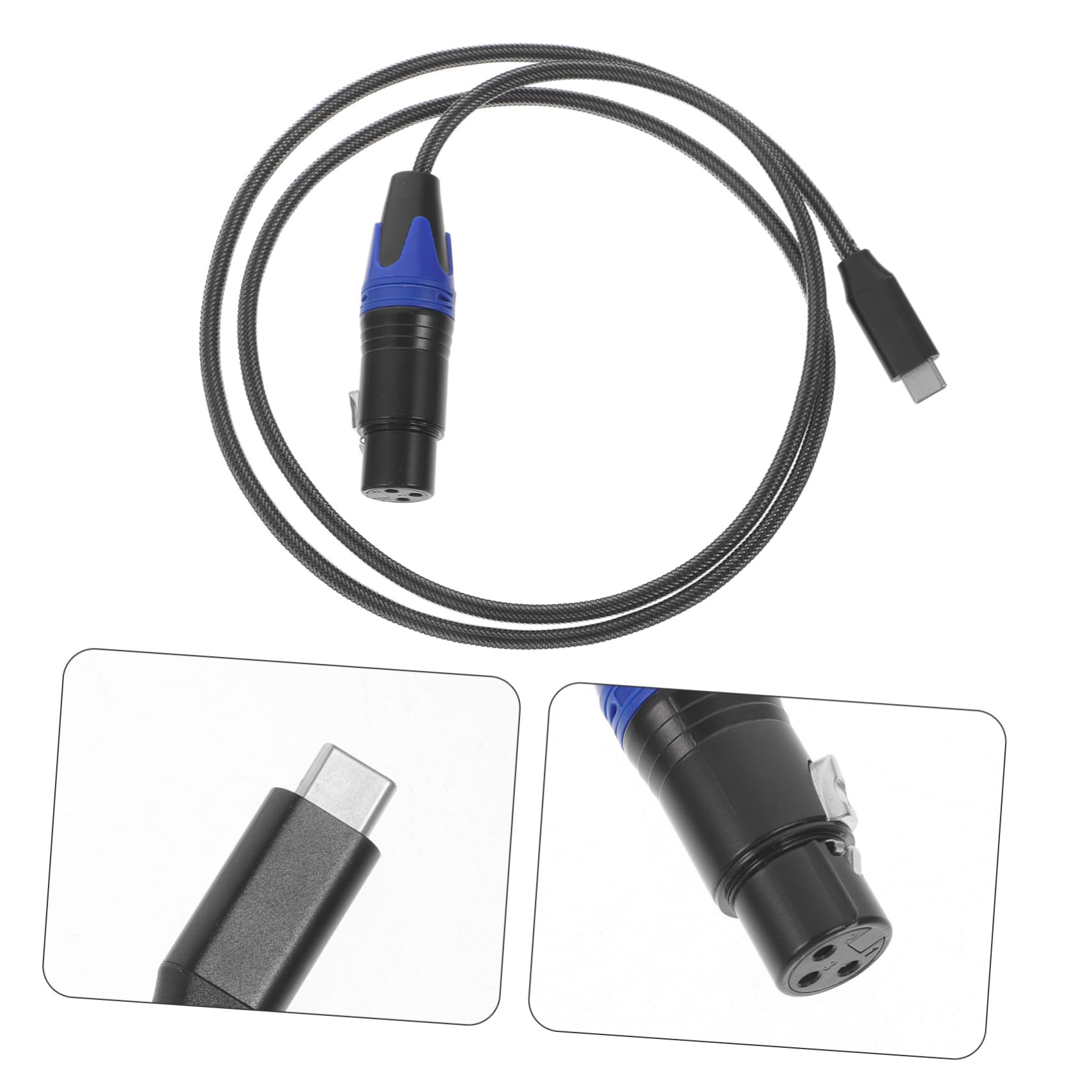 TOYANDONA 3stücke Type c Zu Xlr Kabel Für Mikrofone Und Mixer Robustes Kupferkabel Leicht Und Tragbar Für Gitarre Und Audioanwendungen
