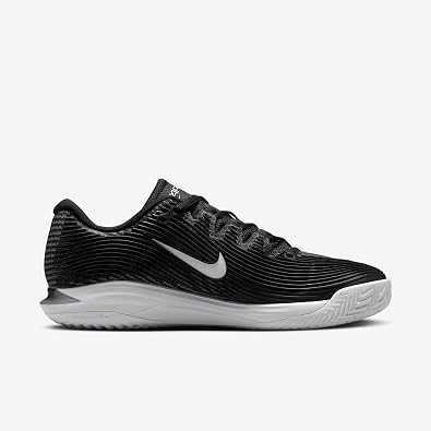 Nike Vapor 12 Women's Clay Court Tennis Shoes (HQ6027-001, Black/Dark Smoke Grey/White) Size 10.5