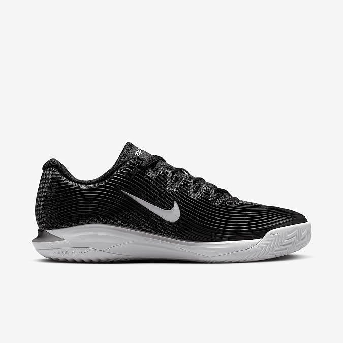 Nike Vapor 12 Women's Clay Court Tennis Shoes (HQ6027-001, Black/Dark Smoke Grey/White) Size 10.5