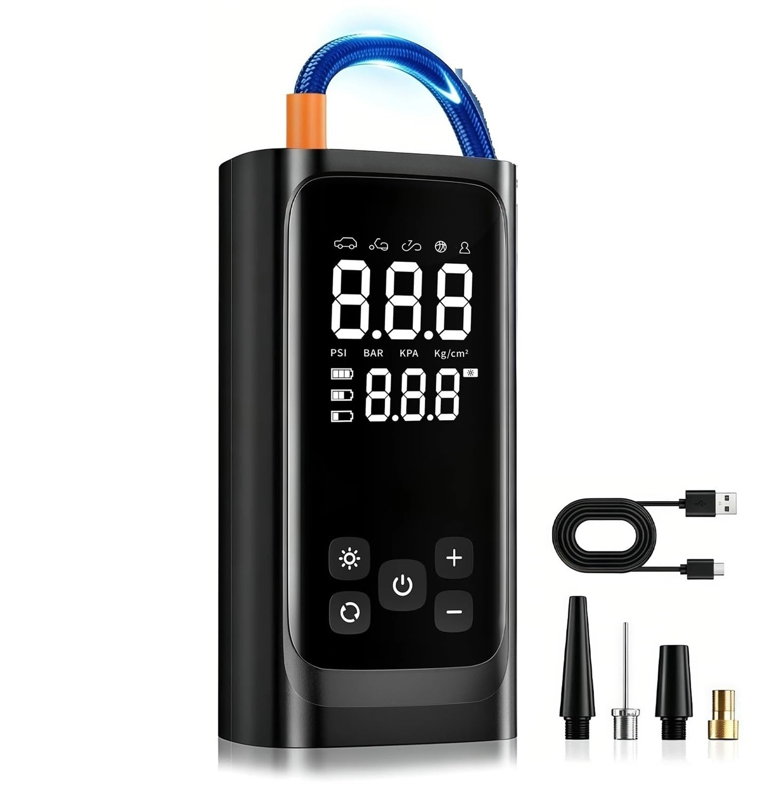 Compresseur Air Pompe à air de gonflage sans fil Gonfleur Electrique