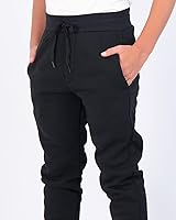 Vista 4 de Real Essentials - Paquete de 3 pantalones deportivos de vellón suave para niños y jóvenes