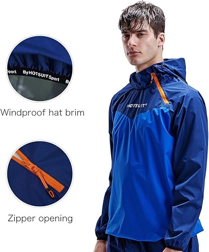 Miniatura 7 de HOTSUIT Sauna Suit for Men Sweat Sauna Jacket Pant Gym Workout Sweat Suits