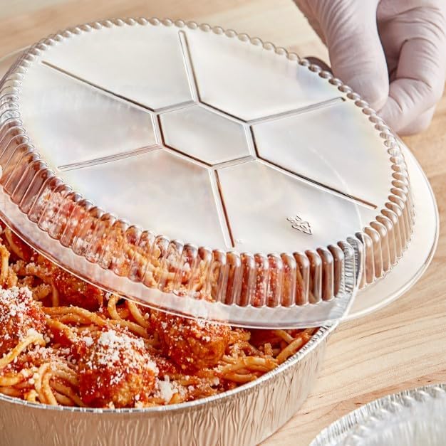 9" Clear Round Plastic Dome Lid 500/Case