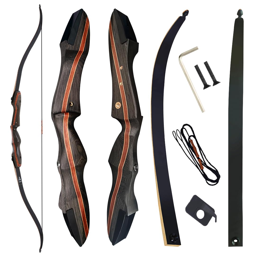 Lightning Archery Takedown Recurve Bow Hunting Bow 62" Archery for Adults Beginner Left and