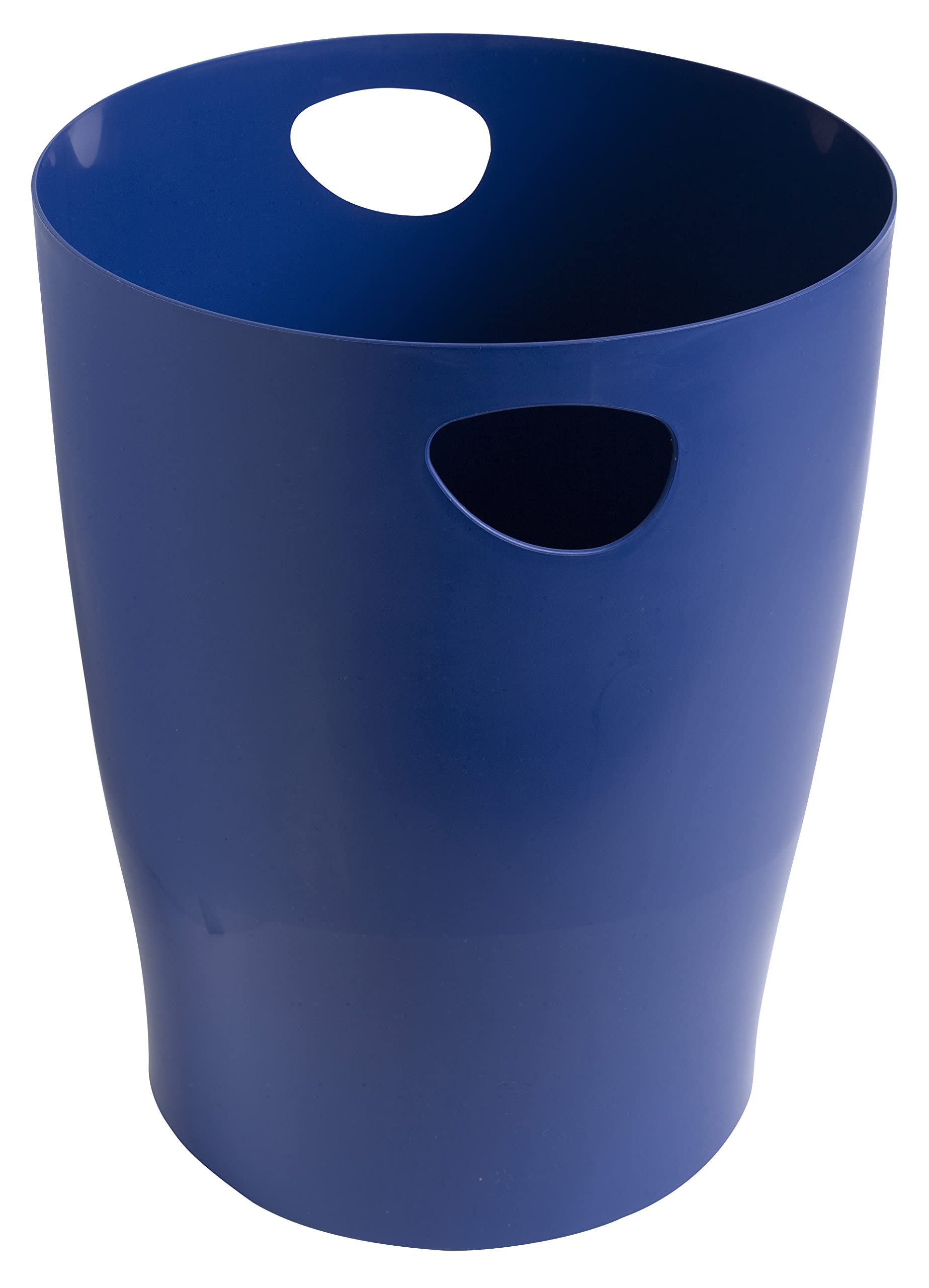 Exacompta - Ref. 45303D - Set mit 8 Papierkörben ECOBIN BeeBlue mit Griffen - Volumen 15 Liter - Maße 26,3 x 26,3 x 33,5 cm - für Büro oder Zuhause - Farbe Marineblau