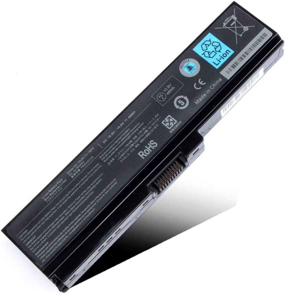 PA3817U-1BRS Battery Replacement for Toshiba Satellite PA3816U-1BRS PA3818U-1BRS PA3819U-1BRS PABAS228;fit A660 A655 C655 C675 C675D L600 L675D L745 L750 L755 M640 M645 P745 P755 P775 Laptop