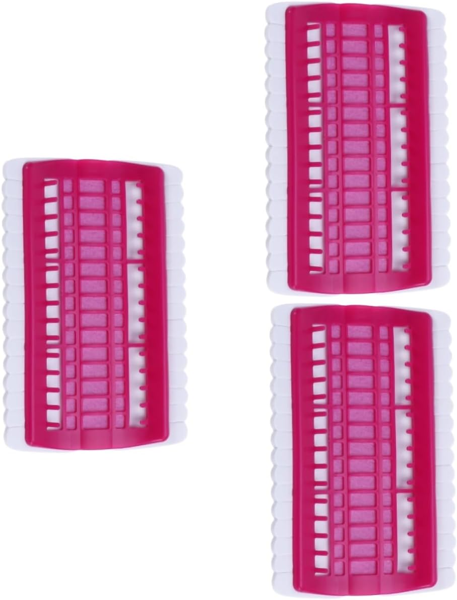 STOBOK 3pcs Cross Thread Organizer Position Embroidery Floss Storage Craft Tool for Thread Management for Beginners and for Sewing Enthusiasts Rose Red