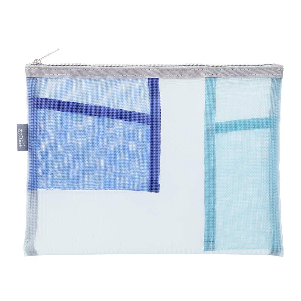 DESIGNPHIL Midori 53348006 Pouch, Pen Case, Pen & Tool Pouch, Mesh, Light Blue - Image 2
