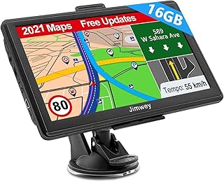 Navigation für Auto LKW Navi 7 Zoll Navigationsgerät Testsieger 2021 Navigationssystem PKW Lebenslang Kostenloses Kartenup...