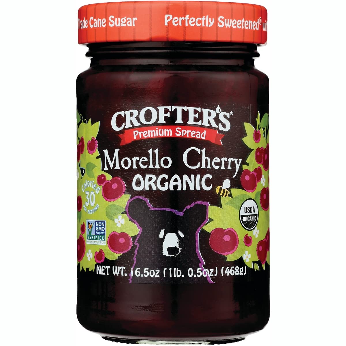 CroftersOrganic Family Size Premium Morello Cherry Spread