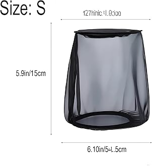 TCMI Air Filter Cover for Car Cold Air Intake Filter Cover Wrap Dustproof, Air Intake Filter Sock Cover for Harley Touring, Universal for High Flow Air Intake Filters (S)