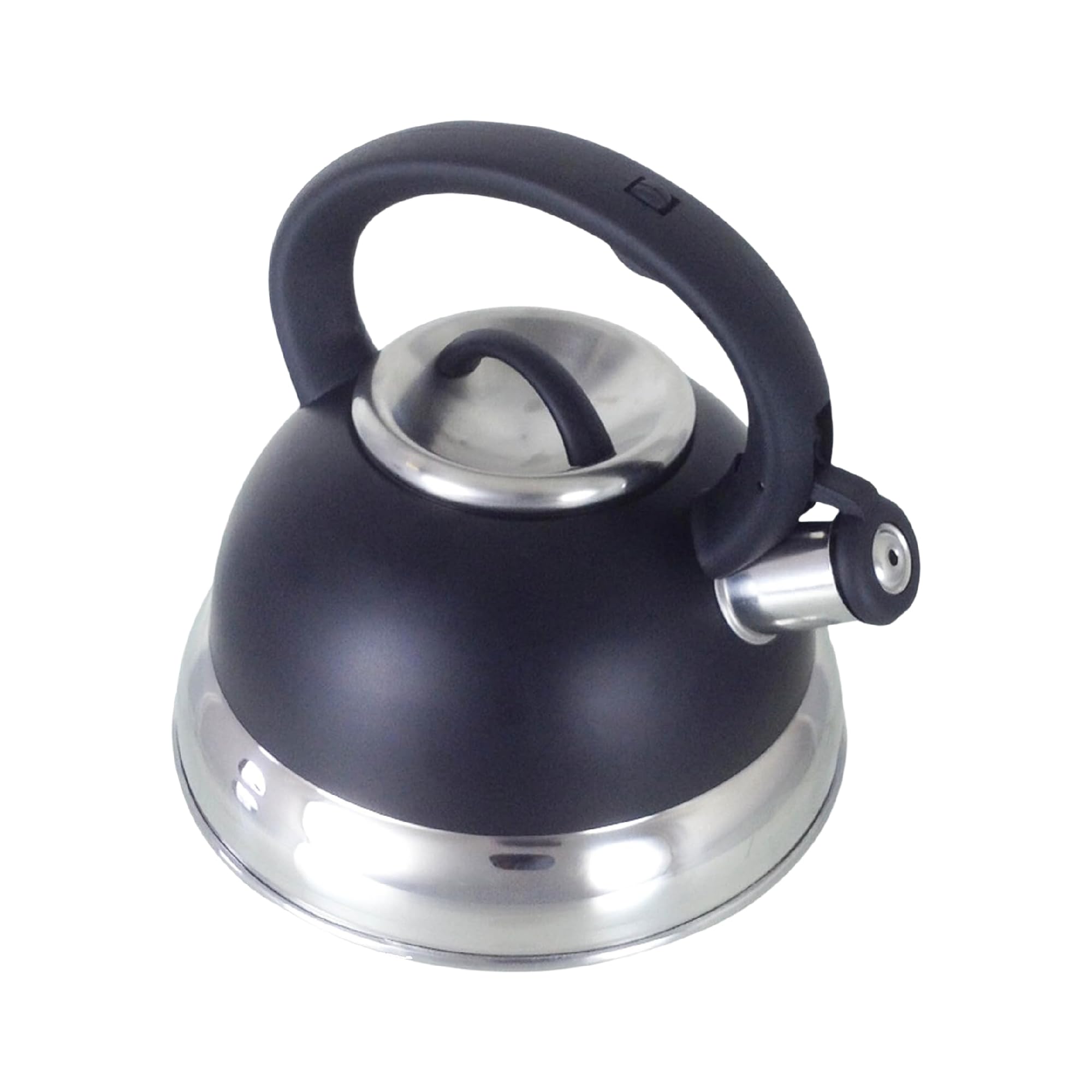 Buckingham Black Stainless Steel Stove Top Induction Gas Whistling Kettle 3.0 L 3 Liters By