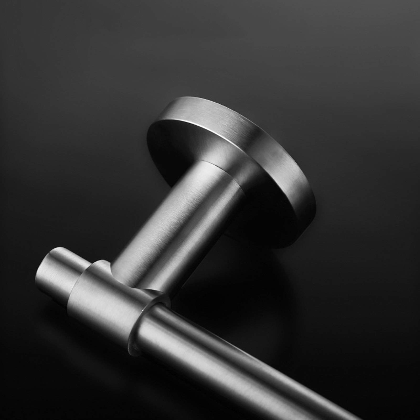 Portasciugamani da parete, 640 mm, in acciaio inox spazzolato, per bagno e cucina, design salvaspazio moderno accessorio per la casa