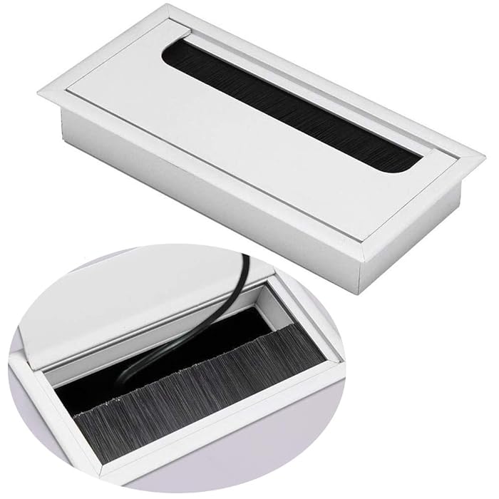 Buy Table Cable Tidy Wire Hole Cover Outlet BESLIME Aluminum Cable Hole