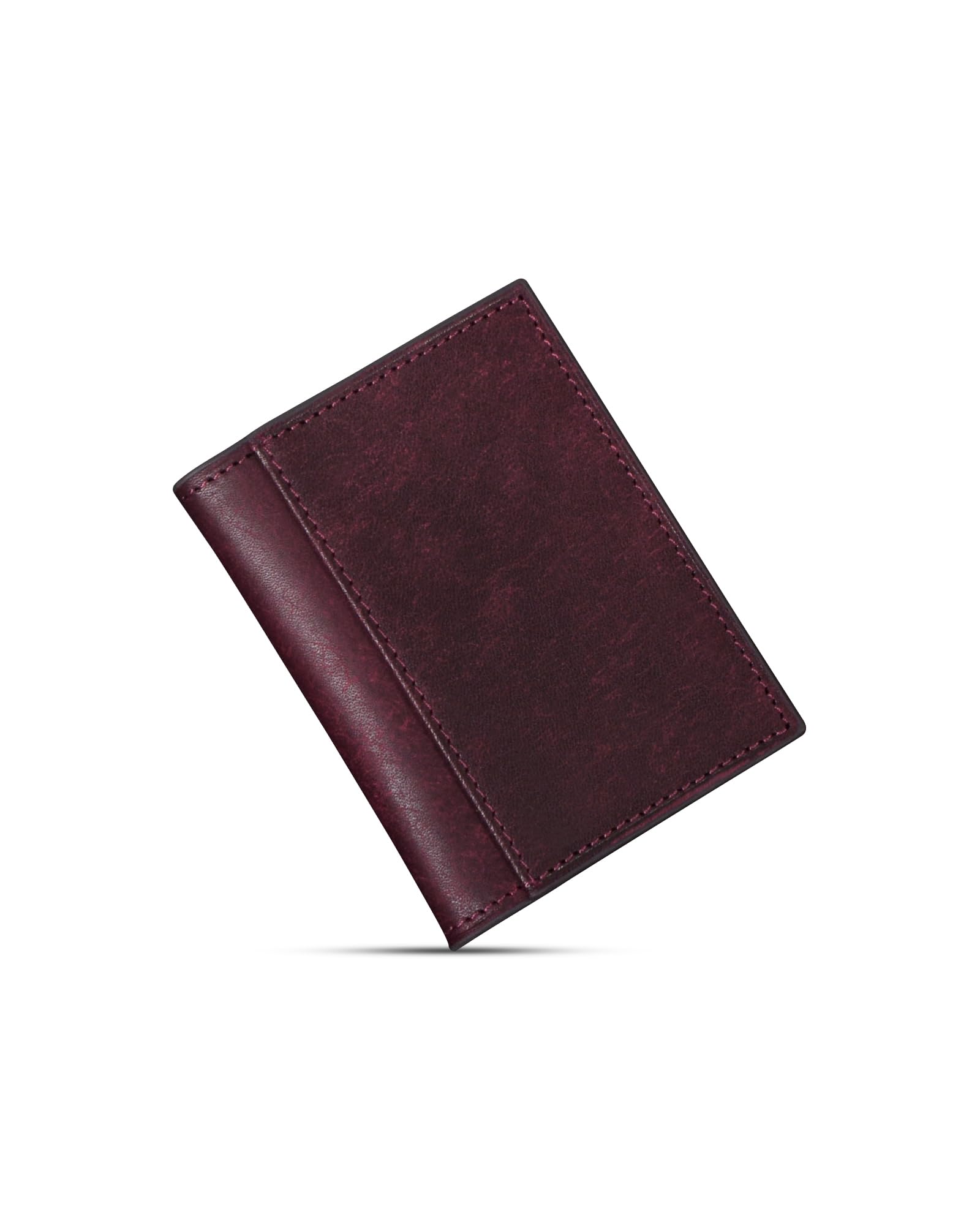 Kawaoto Pueblo Leather Coin Purse Slim Box Type Compact Wallet Grape Japan