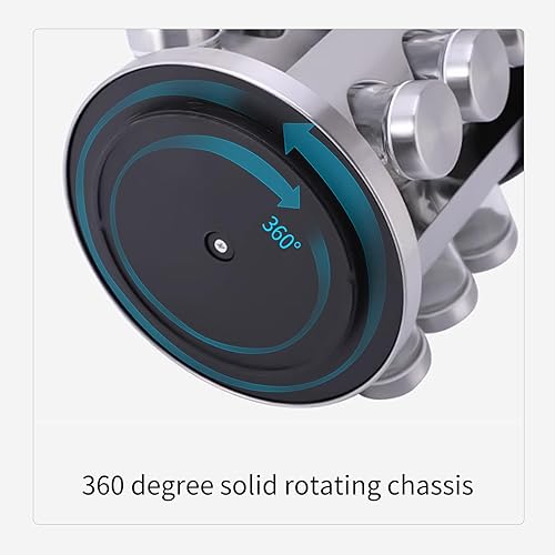 Miniatura 3 de COCOMU 16-Jar Revolving Countertop Spice Rack,360Rotation Seasoning Organizer Holder,Stainless Steel Spice Organizer for Cabinet Countertop Kitchen