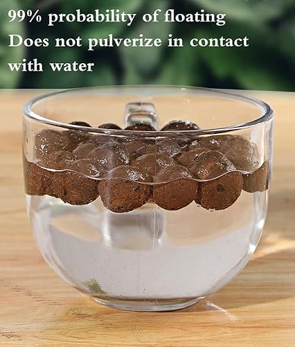 Miniatura 3 de Voulosimi Clay Pebbles - Rocas hidropónicas orgánicas de cerámica para horticultura, orquídeas, drenaje (18 libras)