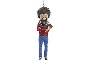 Kurt Adler Bob Ross "Happy Little Christmas" Ornament