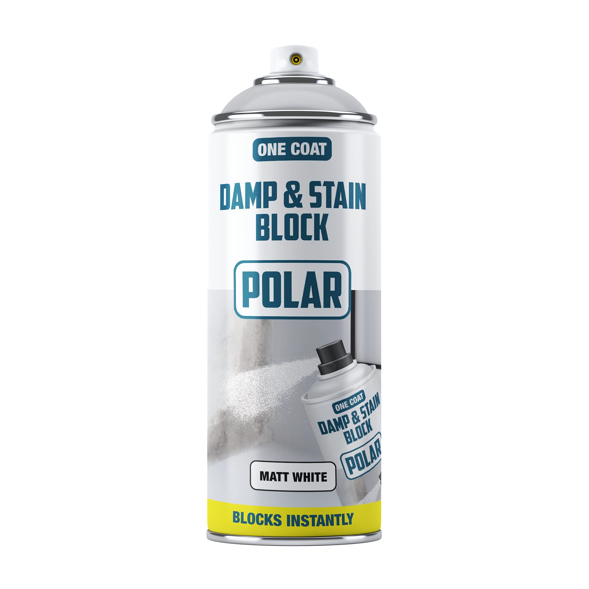 Buy Polar Damp & Stain Block Spray Matt White 500ml Stops