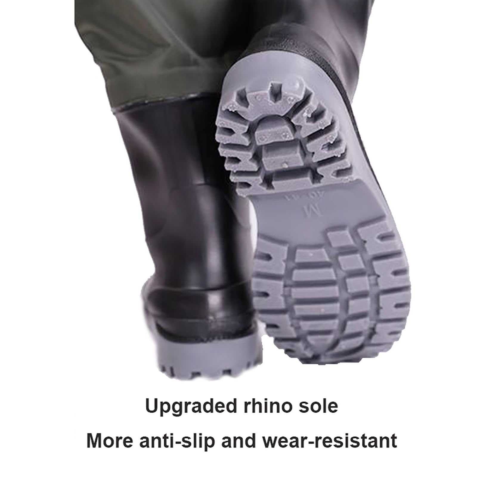 Waders De Peche, Pantalon De PêChe Respirant Avec Bottes Pour Homme, Bottes De PêChe LéGèRes Avec Poches, Pour La PêChe, La Chasse Au Canard Et L'Industrie Aquatique,C-41