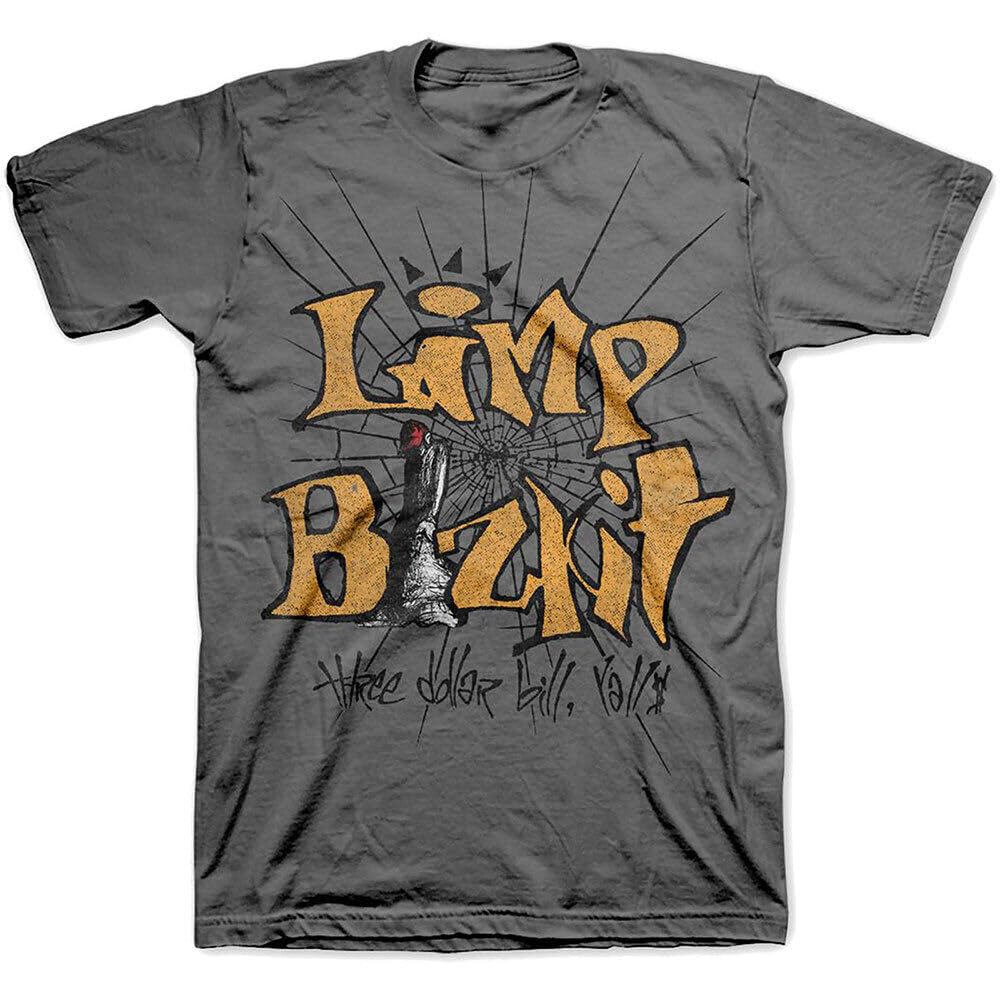 Limp Bizkit 3 Dollar Bill Official Tee T-Shirt Mens Unisex Grey S 