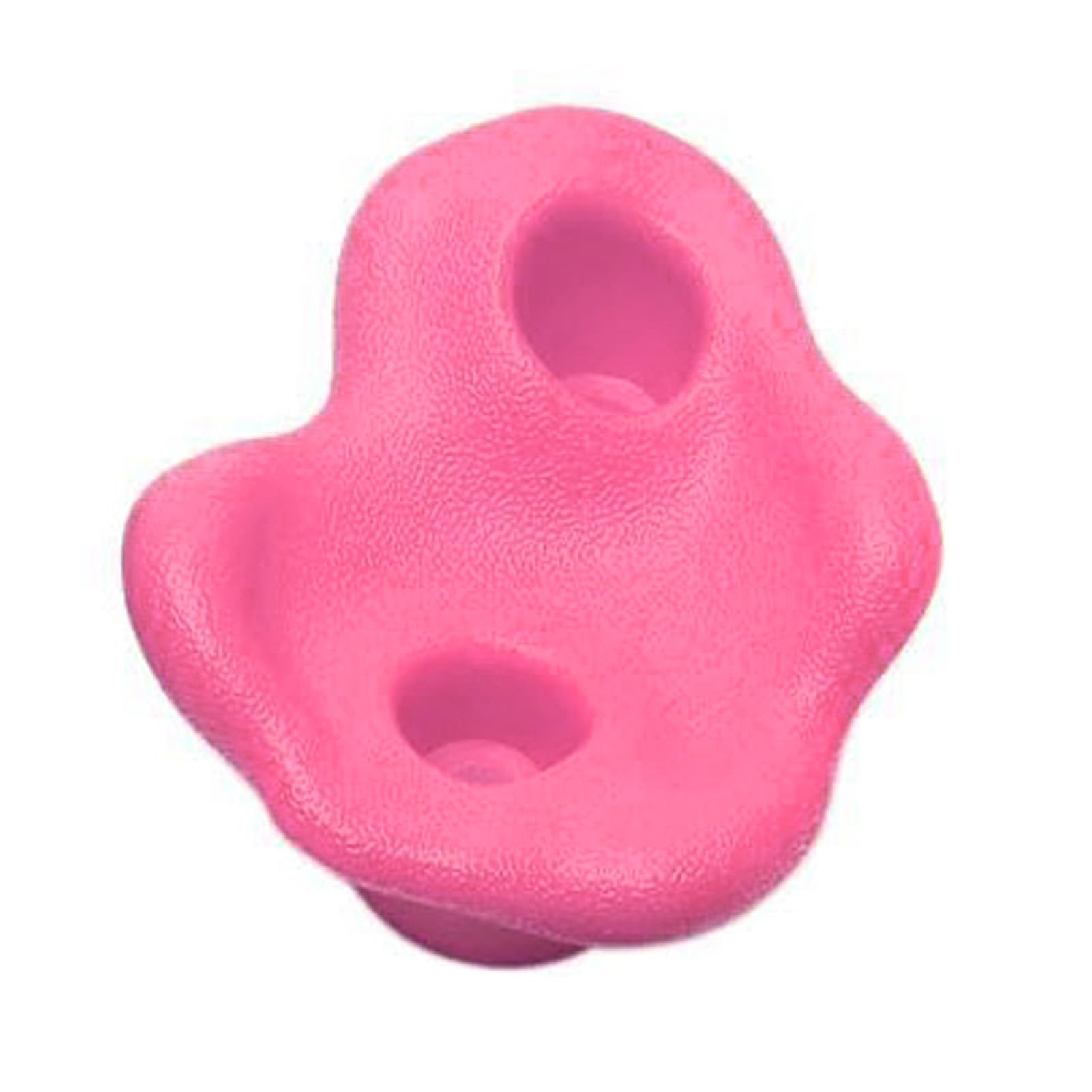 Mrisata Rock Climbing Holds, 10PCS Ergonomic PE Climbing Grips with Professional Screws and Wrench for Indoor Outdoor Wall, Kids and Adults (Pink)