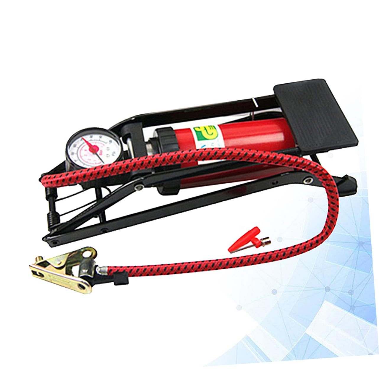 Hochdruck für aus Fußpumpe Manometer Fahrrad Metall und Auto