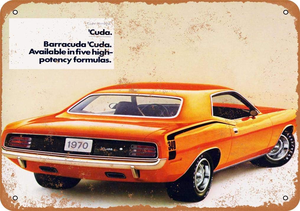 8″x12″ 1970 'Cuda 2 Vintage Look Metal Sign
