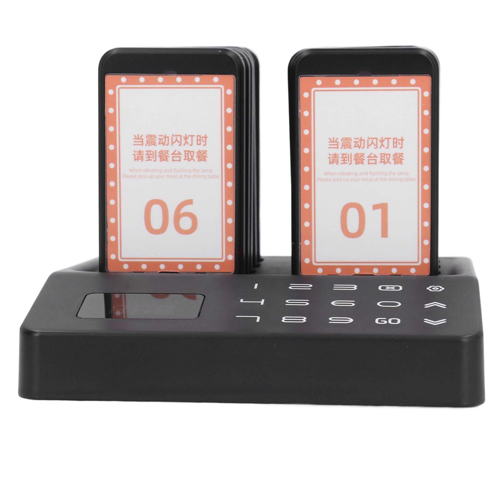 aqxreight Calling System Efficient Stable Moderate Vibration Strength 10 Guest Pagers Restaurant (US Plug 100?240V)