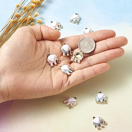 Vista 165 de Cheriswelry 30 dijes de aleación de cono de pino y ardilla, chapados en oro claro, con forma de cono de pino y ardilla, adornos colgantes de 0.47 a