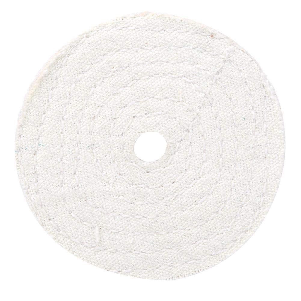 4 Inch Buffing Wheel Polishing Wheel Cotton Spiral Sewn 5 Pack for Metal Jewelry Polishing 100mm Mirror Finish Tool