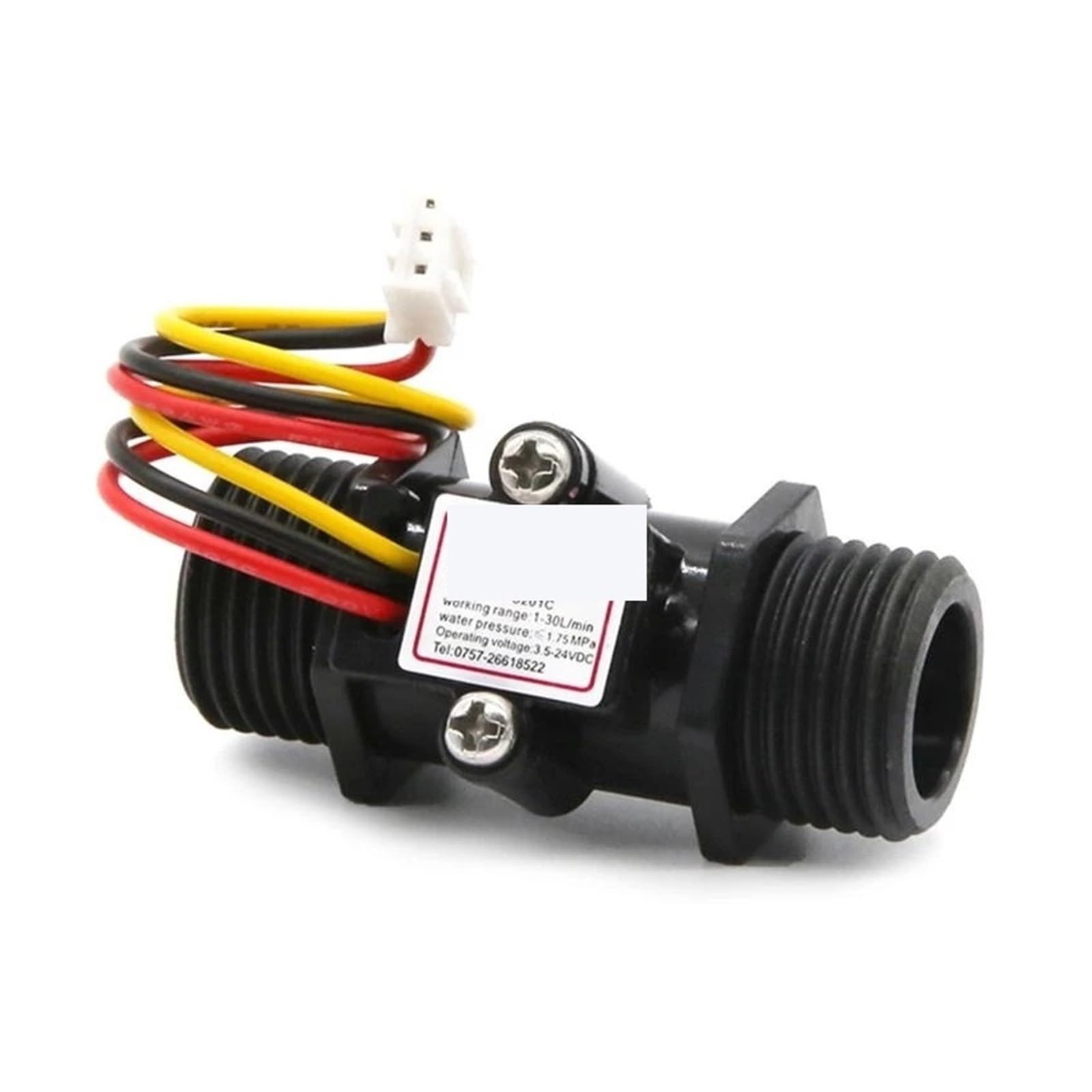 Caudalímetro de agua, Medidor De Flujo Agua 5 Piezas G1/2" Hall,Para tuberías, jardinería | Alta Precisión