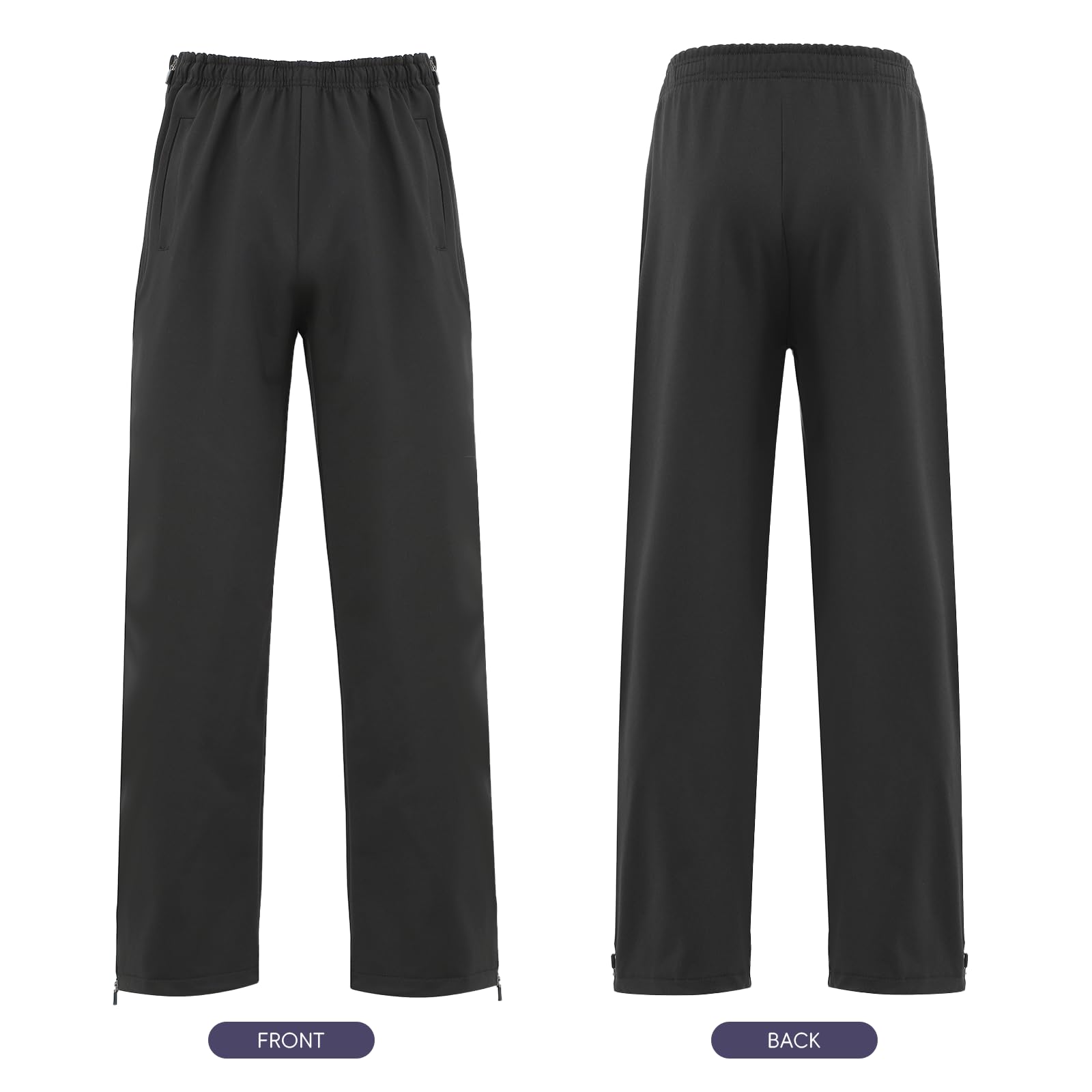 Uomini Allenamento Pantaloni Sciolti Laterale Apertura Pantaloni da Jogging
