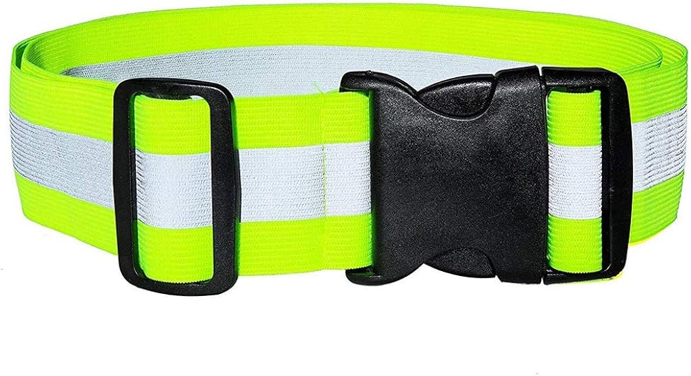 Leikance Safety Reflective Belt,Elastic Adjustable Waist Belt for Night