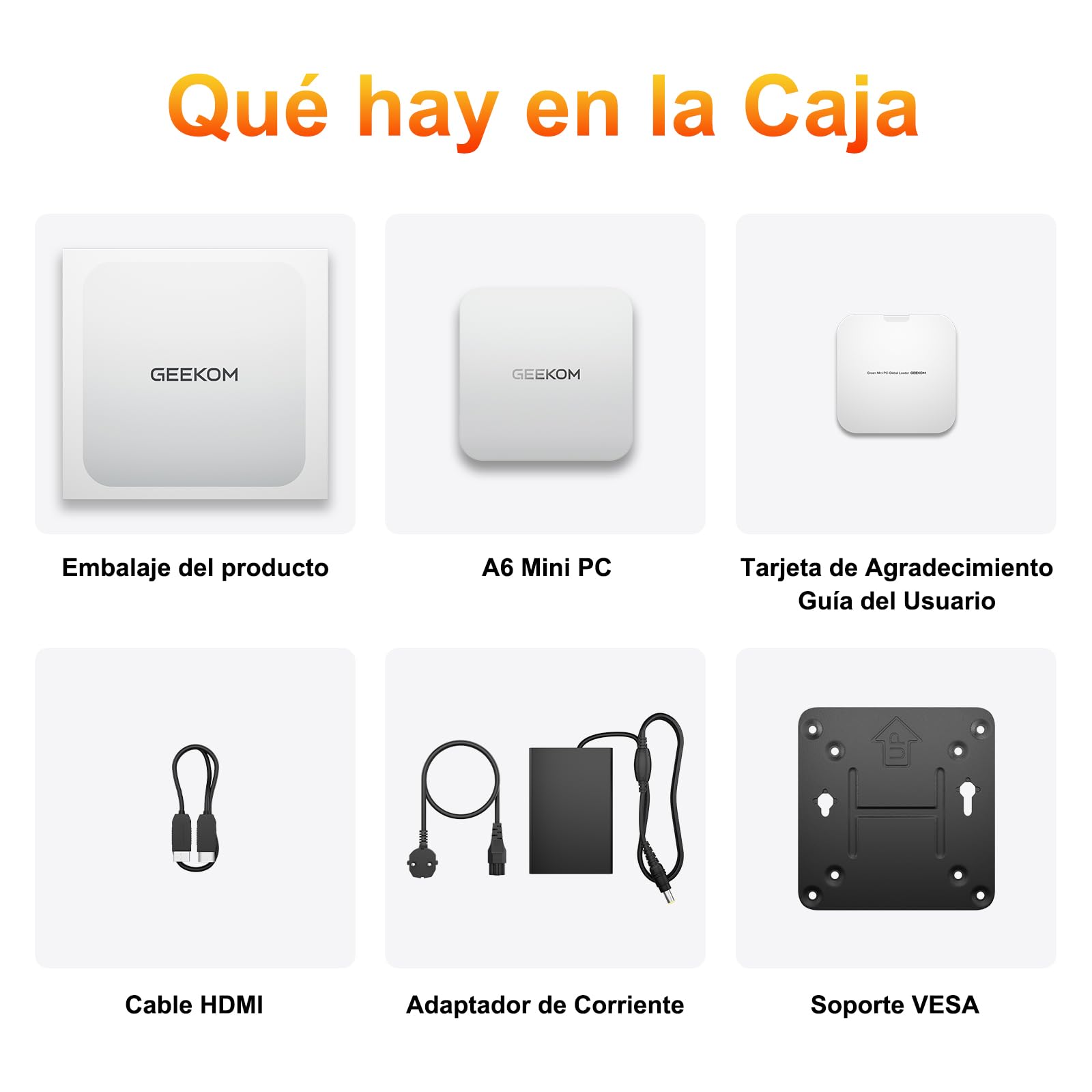 GEEKOM A6 Mini PC con AMD Ryzen 7 6800H, 16GB DDR5, 1TB SSD, Radeon 680M, Windows 11 Pro, USB4, LAN 2.5Gbps