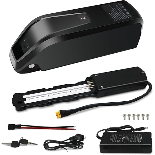 TWV 36V 17Ah Ebike Battery, 36V 17Ah Lithium Battery with 30A BMS, Indicator Light, Safe Lock, USB Port, XT60 Plug, for 0-1000W Motor