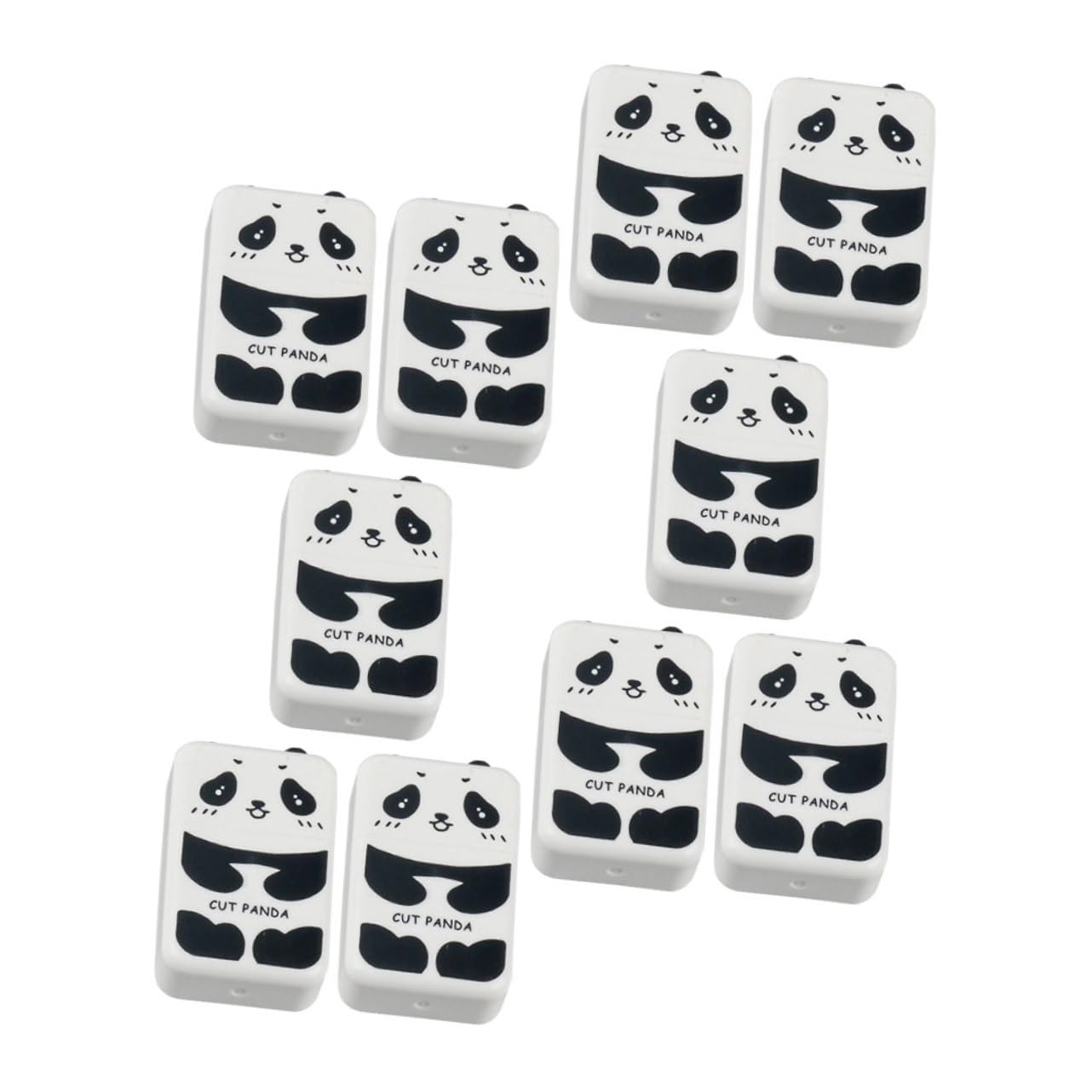 HOMSFOU 5 Sätze Panda Radiergummi Panda Eraser Süße Radiergummis Zeichenkunst-radiergummi Urlaub Briefpapier Schulbriefpapier Radiergummi Für Künstler 10 Stück * 5