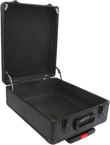 Miniatura 5 de Juego de herramientas 899pcs con caja de aluminio para la carretilla, kit de herramientas para el hogar con caja de herramientas rodante, negro
