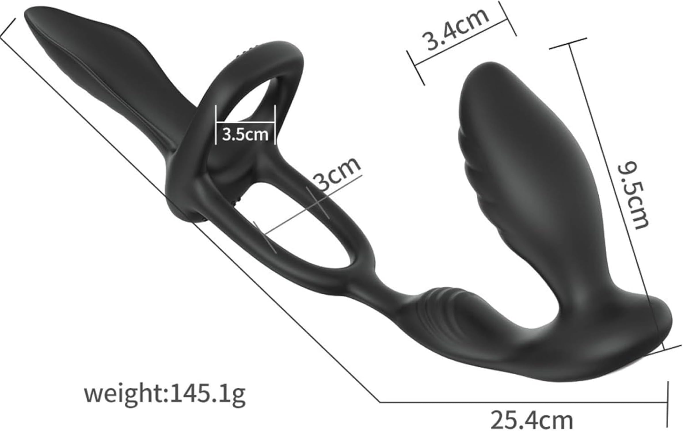 Massage intense de la prostate, prolongation de l'éjaculation, plug anal, gode