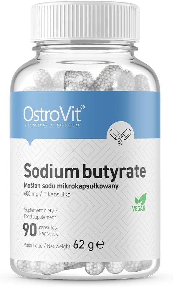 OstroVit 酪酸ナトリウム 90キャップ - ナトリウム - ビーガン - HPMC - 腸内細菌叢