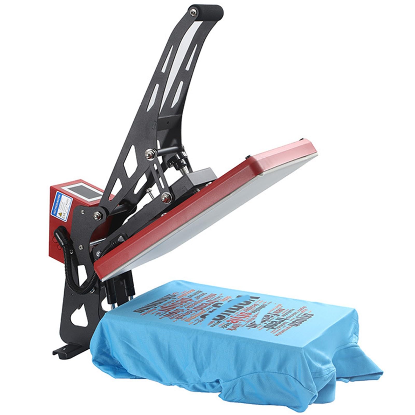 Pressa di Calore 33X45 Cm Pressa a Caldo Base Verticale a Forma di U Pressa per Trasferimento di Calore Doppia Piastra In Alluminio Riscaldamento Uniforme Rapido Macchina per Pressatura a Caldo A