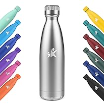 KollyKolla Borraccia Termica 750ml, Bottiglia Acqua in Acciaio Inox, Termos senza BPA, Riutilizzabile, Bottiglia Termica Metallo per Sportiva, Adulto, Scuola, Palestra, Viaggi – Acciaio Inossidabile