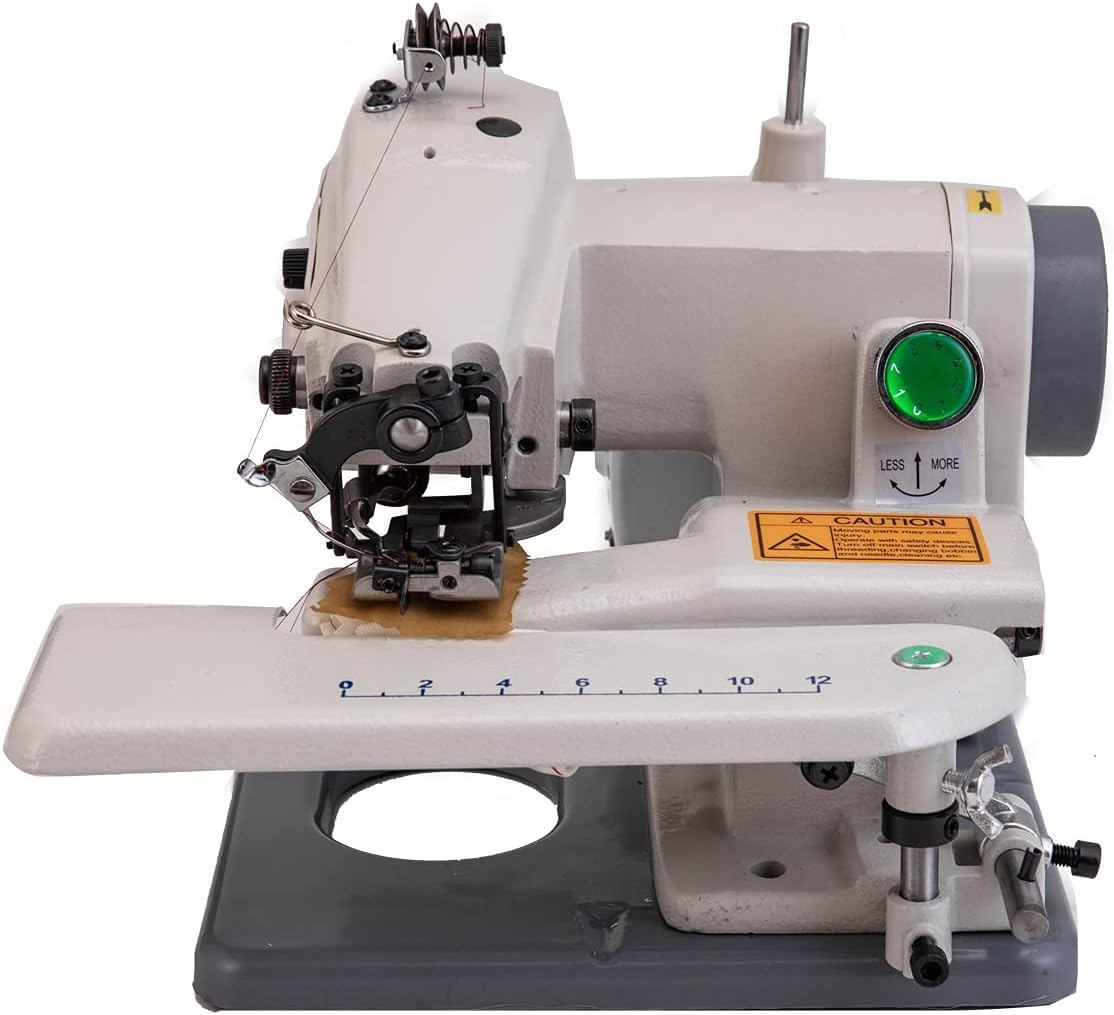 RM-500 Tragbare Blindstich-Nähmaschine Sewing Machine, Desktop-Blindstich-Säumer mit unsichtbarem Saum, Schneider, Nadeln und Nähsteuerungspedal,220V 1200 Stiche/min