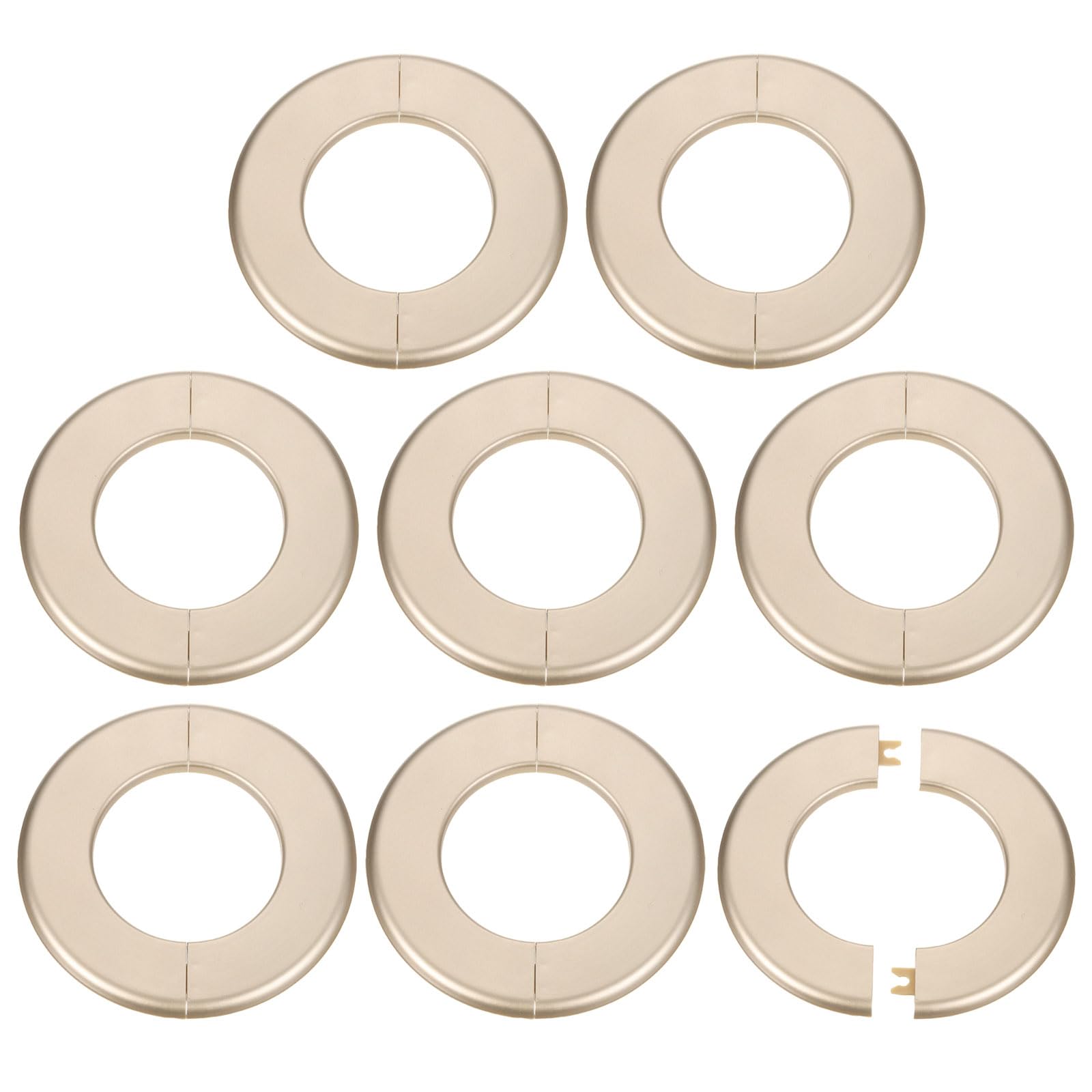 Brida dividida autoadhesiva de 78 mm con hebilla redonda decorativa para grifos y baños