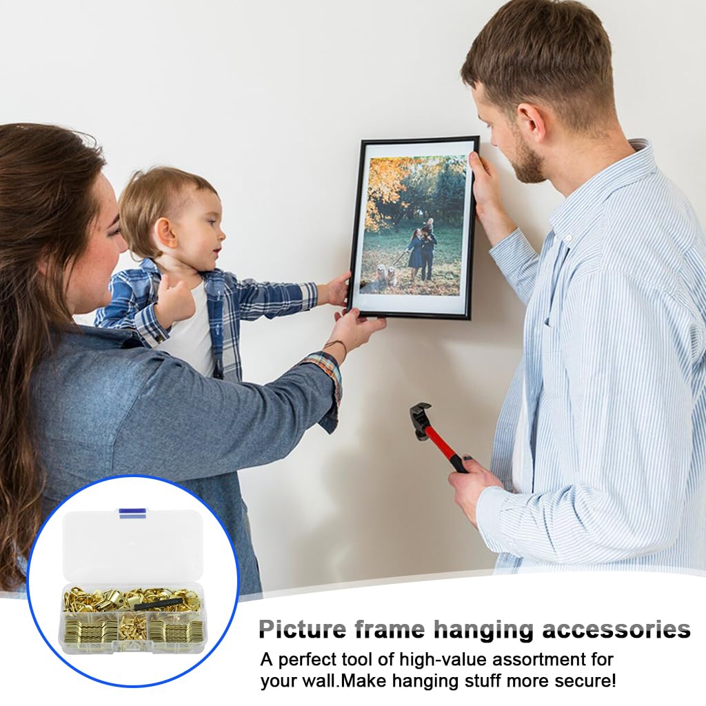 HASTHIP® 251Pcs Picture Frame Hanging Kit with Screwdriver — Amazon image 6