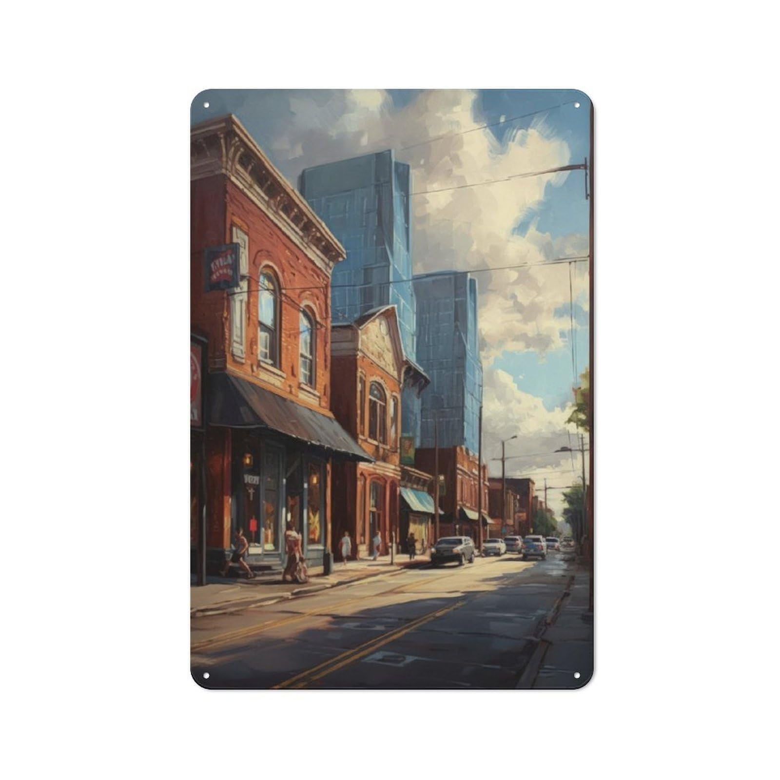 Junmoney Nashville Beauty Usa Metal Wall Sign 30X20cm Featuring For Workshop Wall, For Makers And Diy Enthusiasts