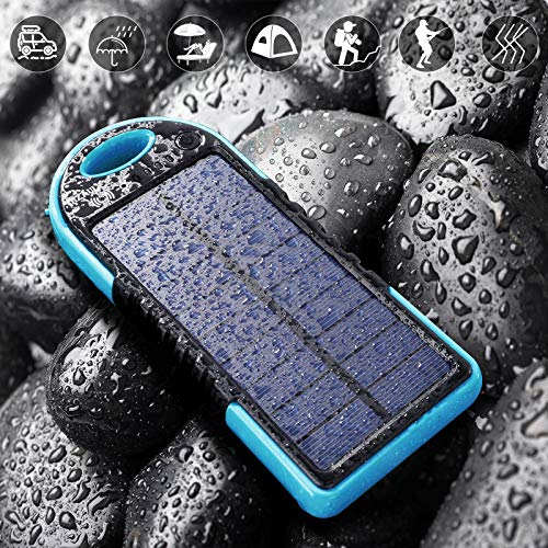 dizaul Solar Charger, 10000mAh Wireless Solar Power Bank, 18W Power Delivery USB C Charger, Type C Input & Output, QC 3.0 & PD Fast Portable Charger Compatible with iPhone, Samsung and More - Thumbnail 2