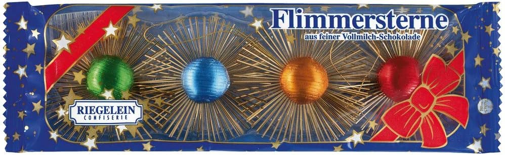 Riegelein Flimmersterne / Milk Chocolate Ornaments ( 40 g )
