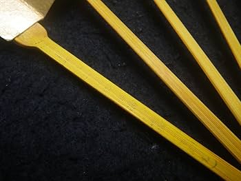 Amazon.co.jp: 尺一 金地 朱妻秋草花/花軍花車 全長333㎜ 舞扇 能扇